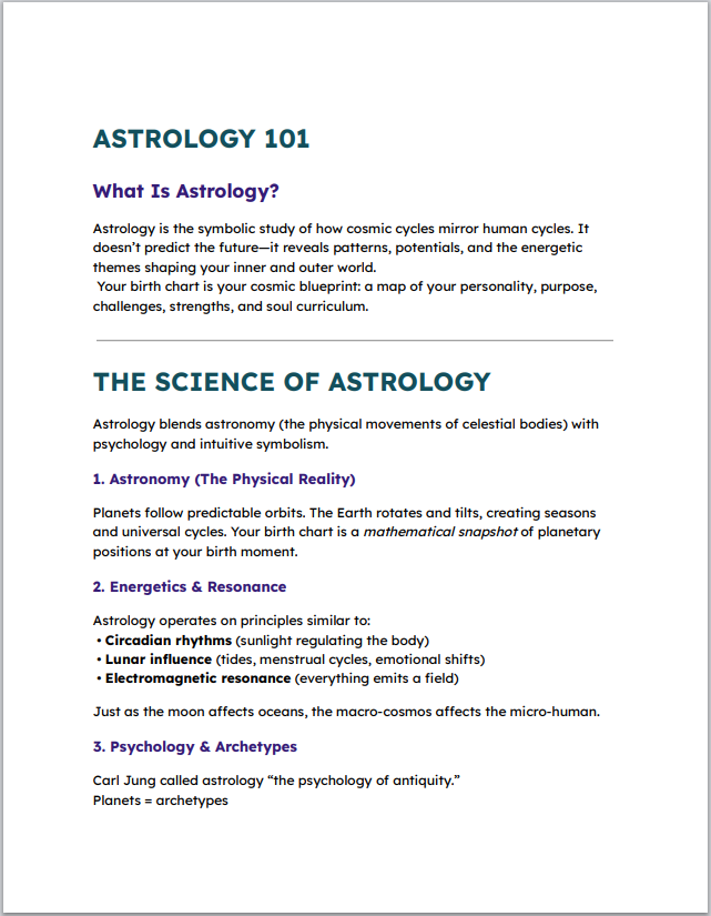 Astrology 101 - A How-To Activation Guide