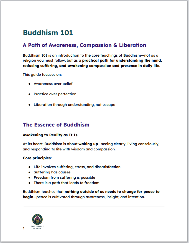 Buddhism 101 - A How-To Activation Guide