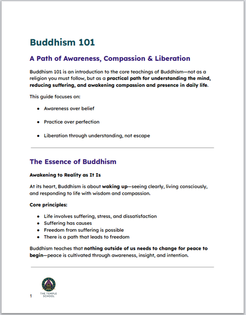 Buddhism 101 - A How-To Activation Guide