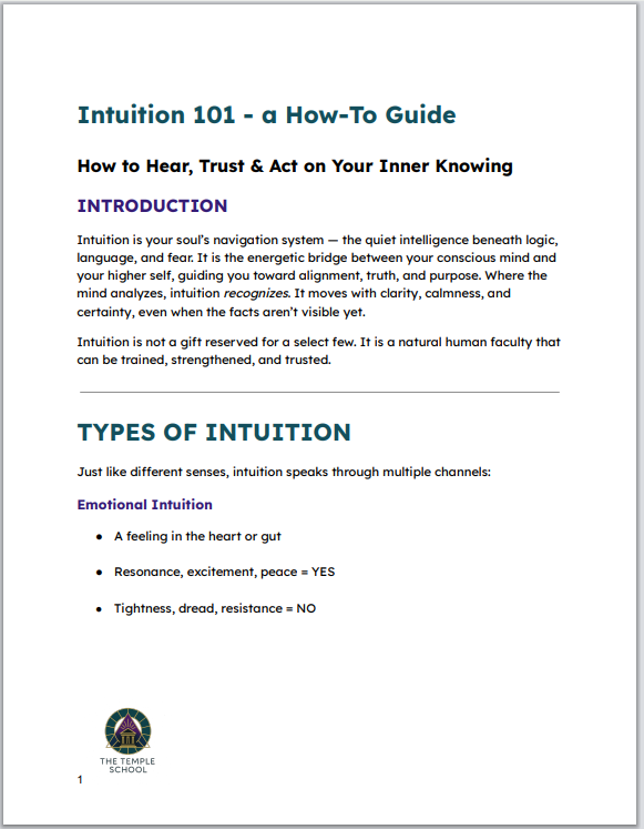 Intuition 101 - A How-To Activation Guide