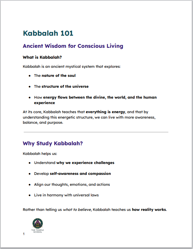 Kabbalah 101 - A How-To Activation Guide