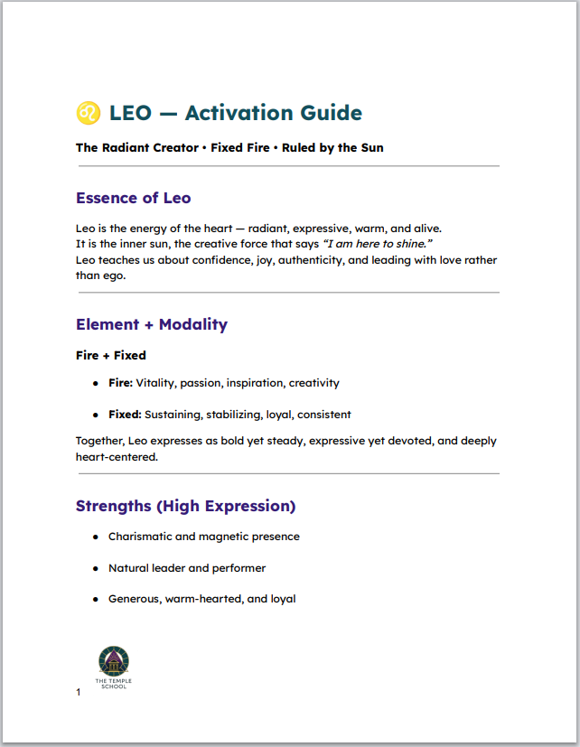 LEO 101 - Digital Astrology Guide