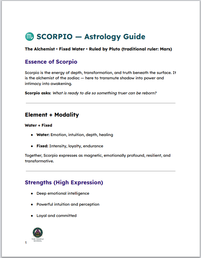 Scorpio 101 - Digital Astrology Guide