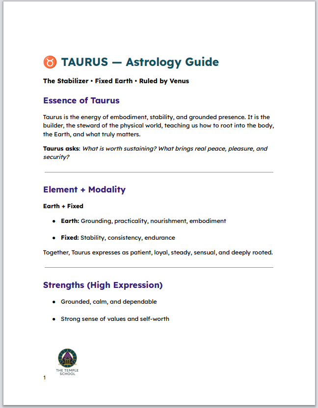 Taurus 101 - Digital Astrology Guide