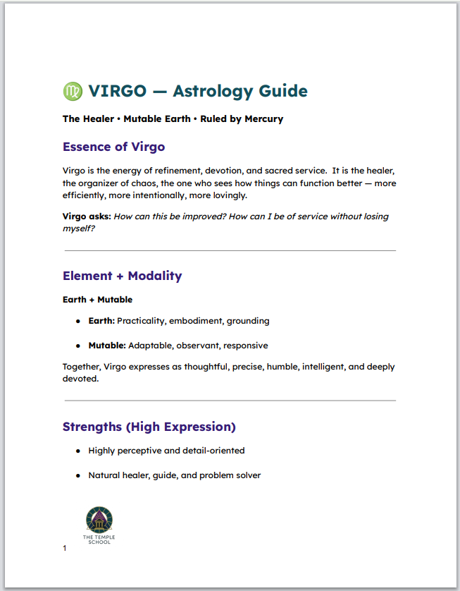 Virgo 101 - Digital Astrology Guide