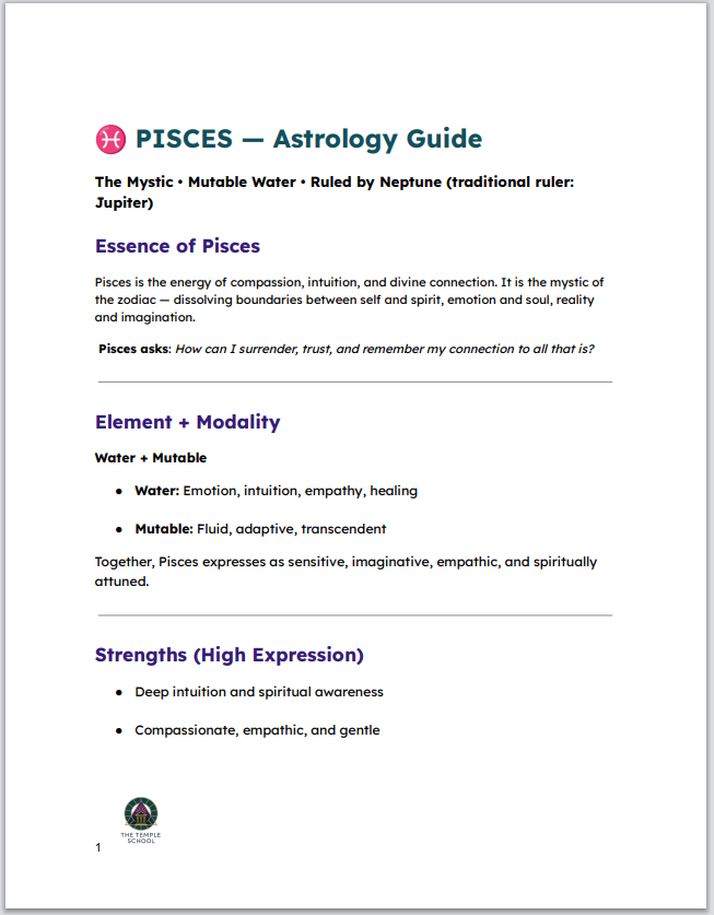Pisces 101 - Digital Astrology Guide